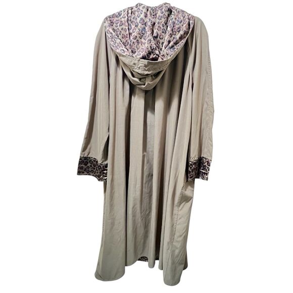 Sackables Women's Reversible Full Length Coat, Leopard Print Brown Vintage XL - Picture 3 of 9